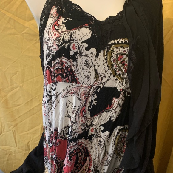 Daisy Fuentes Cardigan/Lane Bryant Cami with lace - Picture 4 of 7